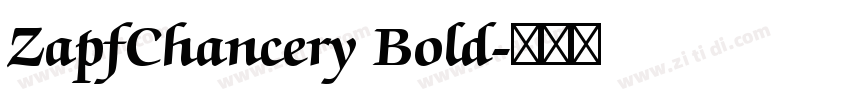 ZapfChancery Bold字体转换